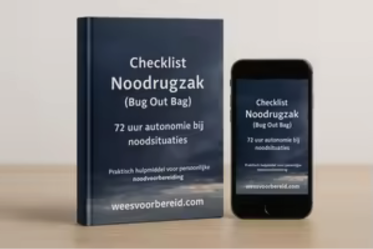 mockup gratis checklist noodrugzak 72 uur